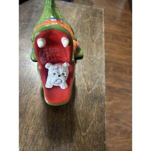 GATORS🧡💙 EAT GEORGIA BULLDOGS CERAMIC Figure University Florida GATOR Football